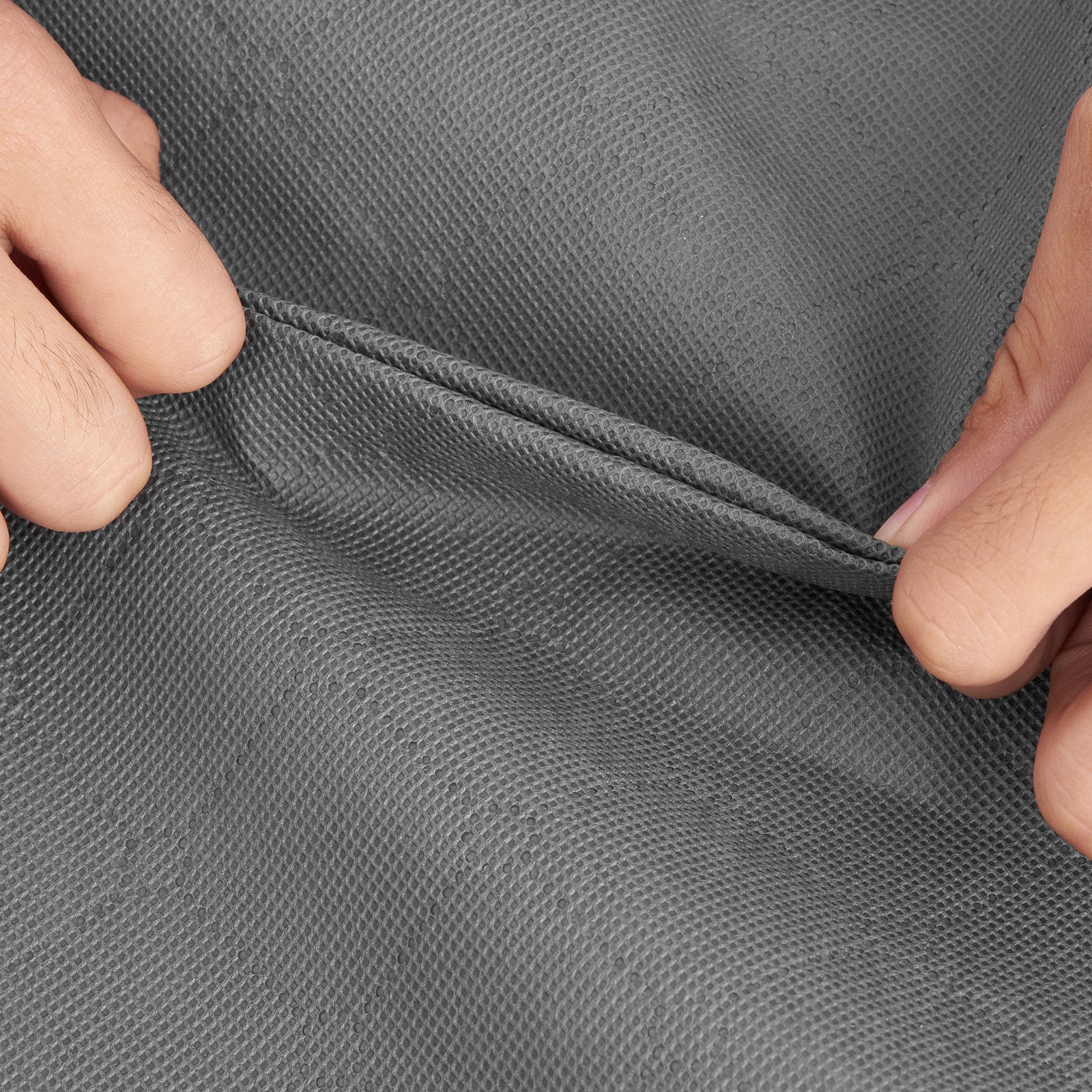Large Grey Storage Bags For Bedroom Clothes And Bedding 6 Pack_voghion.com